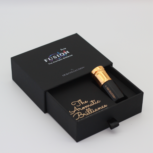 "LEOPARD'S ROAR" fragrance in a black packaging with a golden logo