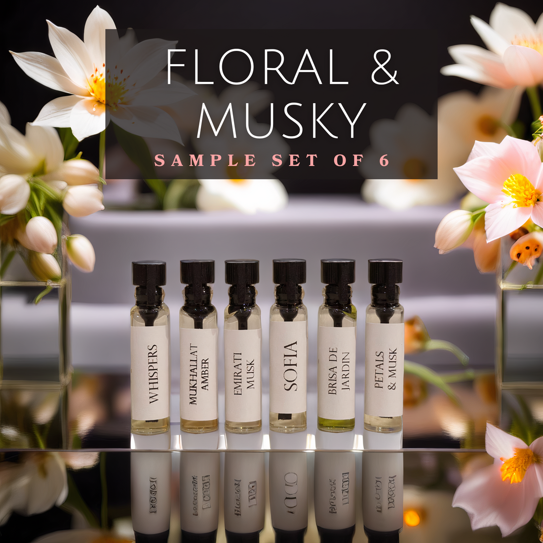 Musky & Floral Perfume Oil Sample Set | Artisanal Oils